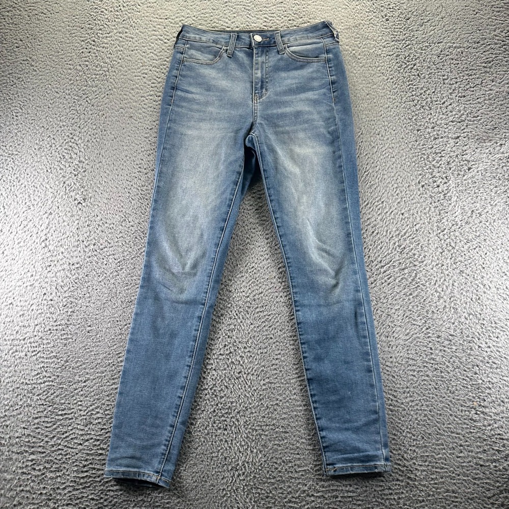 SO Goods for Life Jeans Womens 7 Blue Cotton Denim Jegging Hi-Rise Faded Stretch - Picture 1 of 11